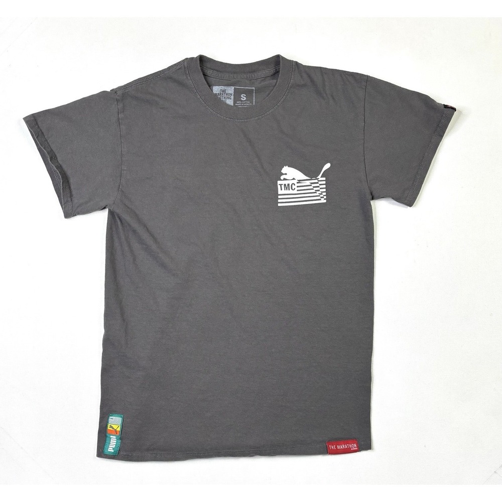 The Marathon Clothing Puma T-Shirt Mens Small Short Sleeve Gray